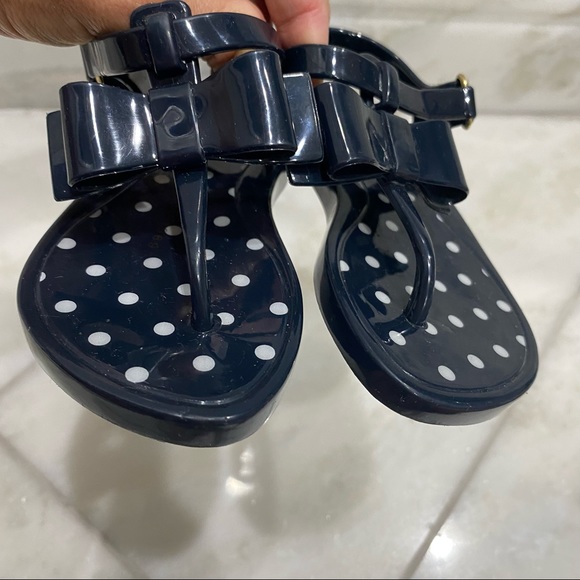 Baby Gap Navy with Polka Dot Jelly Sandals Size 7 - Picture 3 of 9